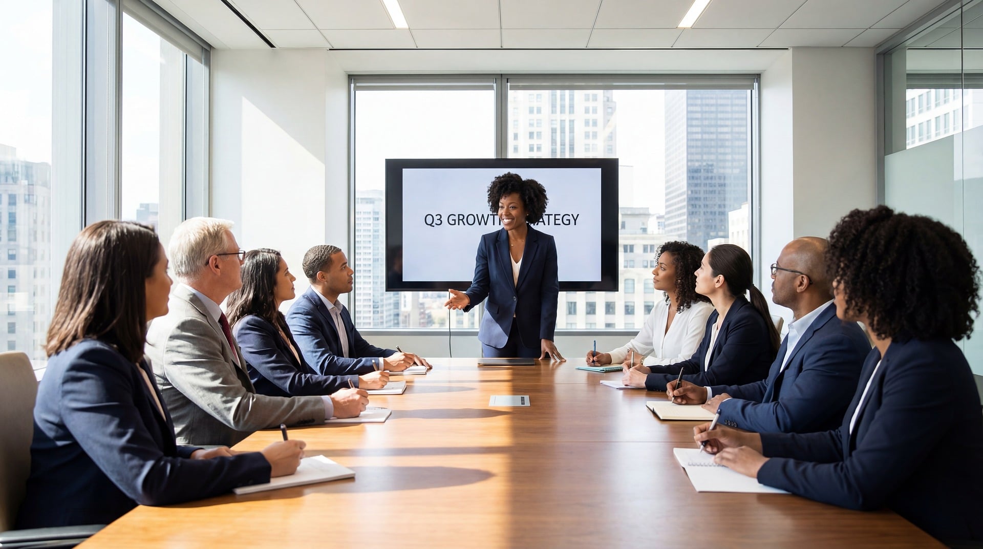 Business team meeting focused on employee engagement and collaboration